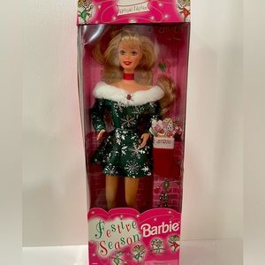 Festive Season Barbie Doll Special Edition 1997 Mattel 18909 New in Box Pristine